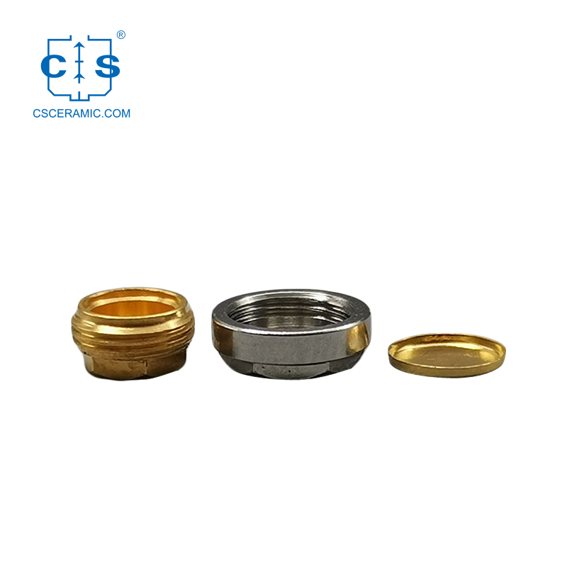 كبسولات ضغط عالي قابلة لإعادة الاستخدام مطلية بالذهب من الفولاذ المقاوم للصدأ مع غطاء / ختم من أجل TA
