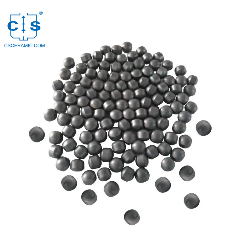 كرة سيراميك SiC سوداء مصقولة كرات كربيد السيليكون عالية الأداء بحجم 2 مم أو 3 مم
